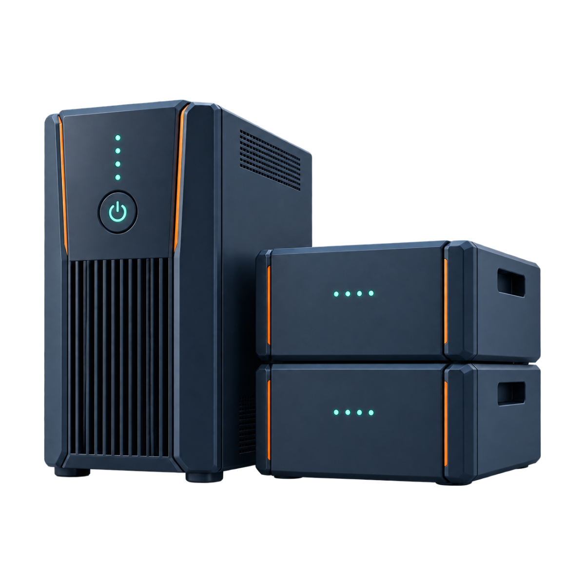 Online UPS with battery modules