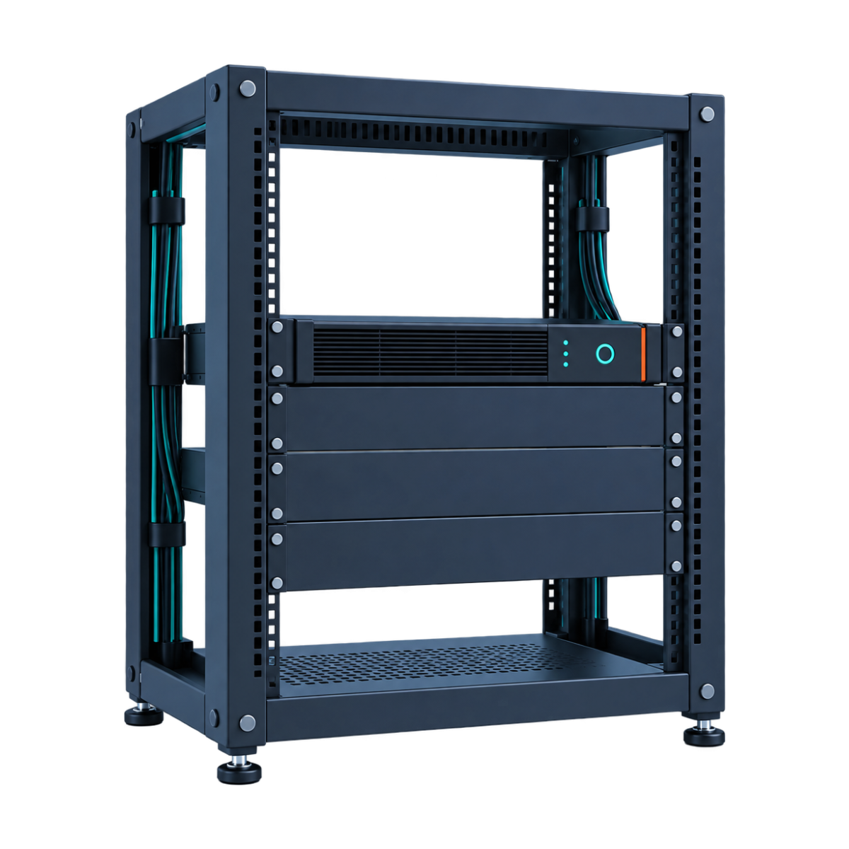 Rack-mounted online UPS system